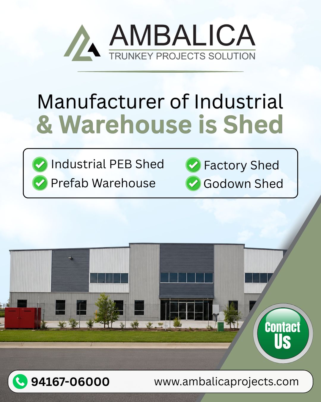 PEB Shed manufacturer in India